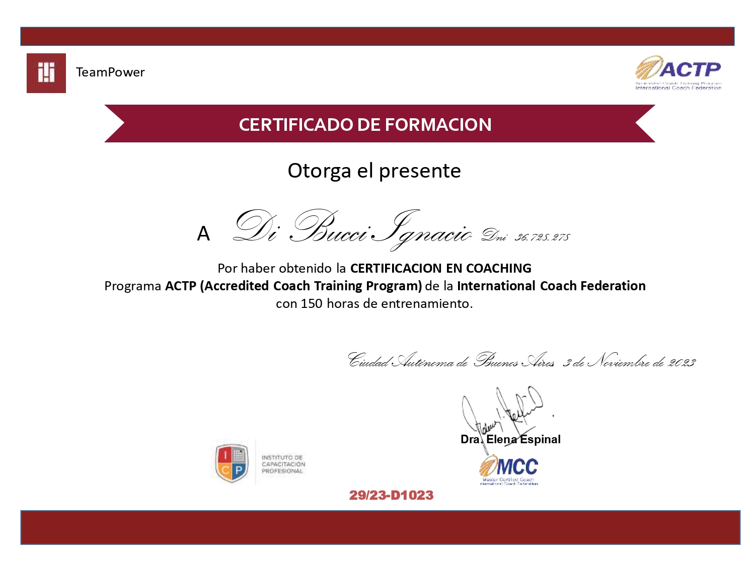 Certificado ICP